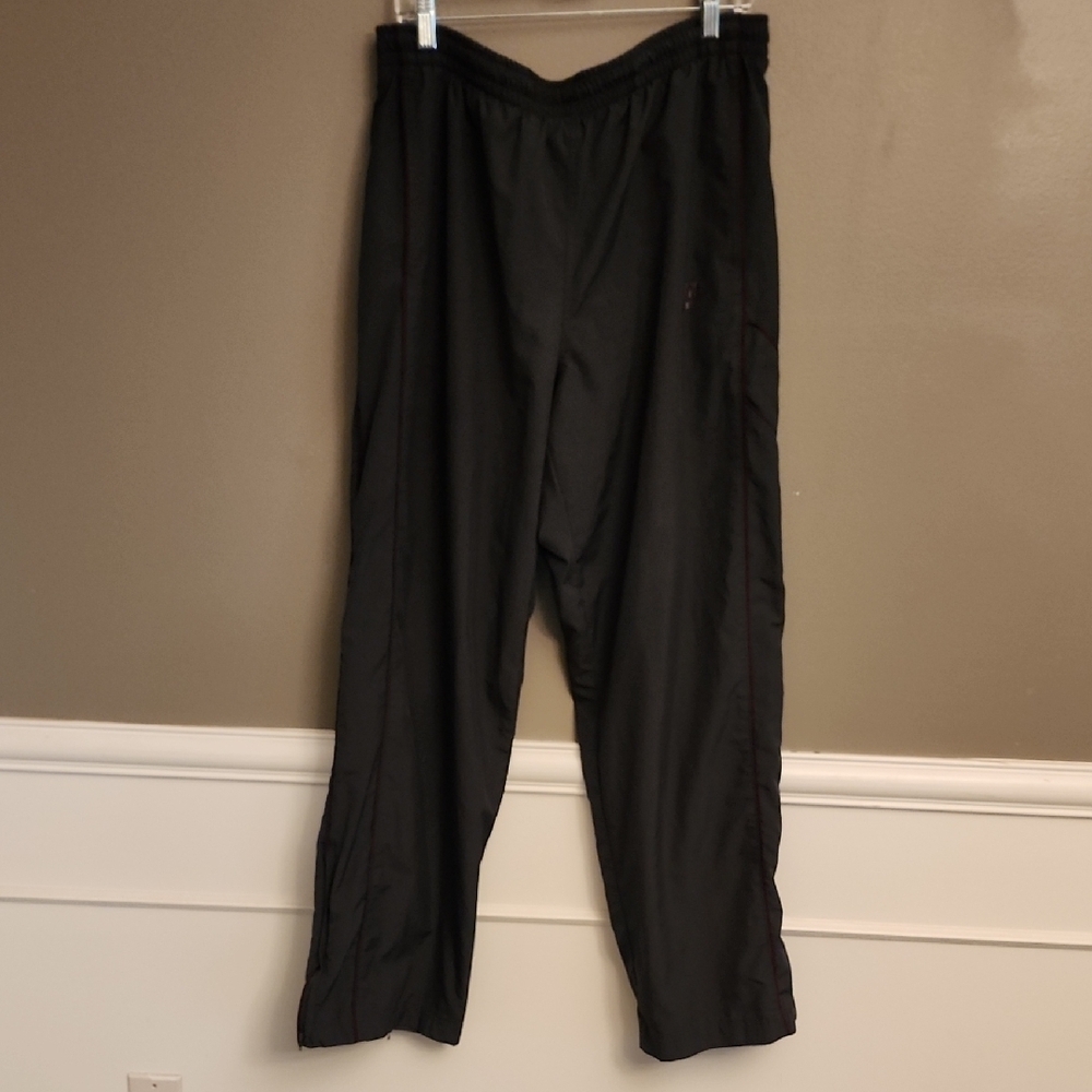 Nike Dark Grey And Burgundy Athletic Pants